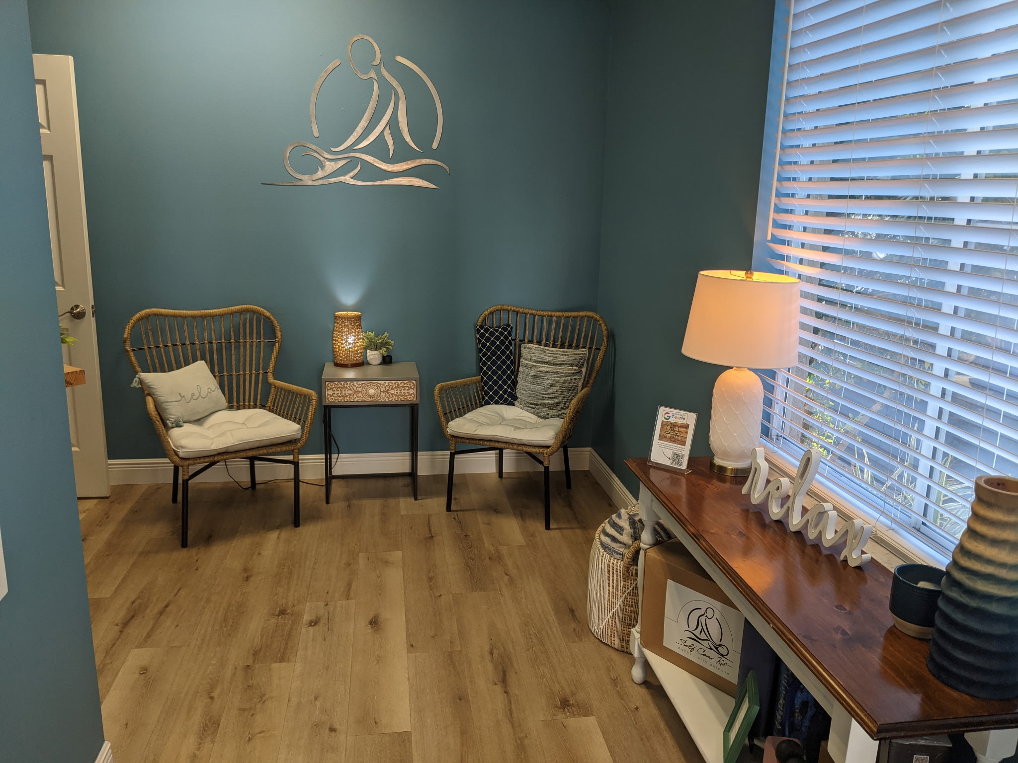 Blissfully Serene Massage waiting area